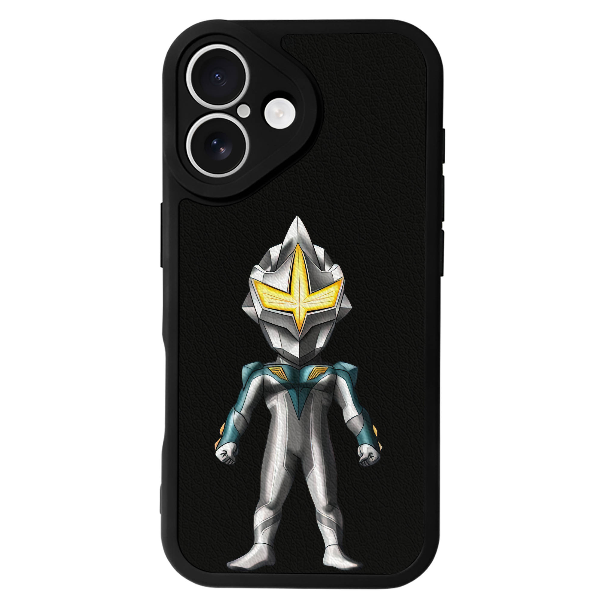 （画像用） ウルトラマン Ultraman 【iPhone 16シリーズ対応】シリコンスマホケース（レザー調） 材質：シリコン